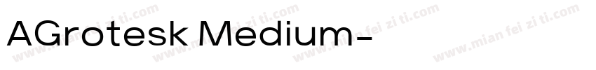 AGrotesk Medium字体转换